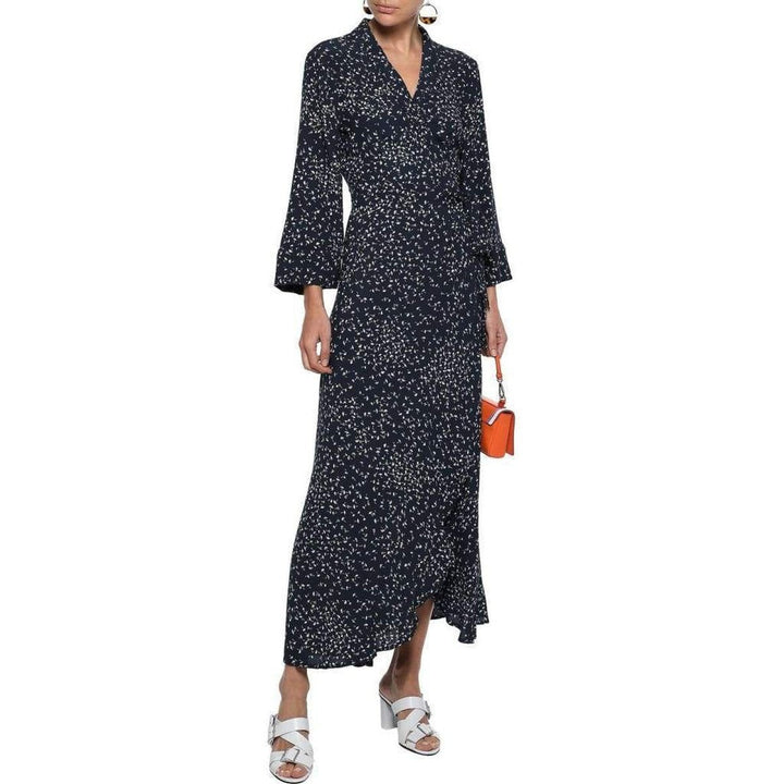 Barra Crepe Wrap Dress