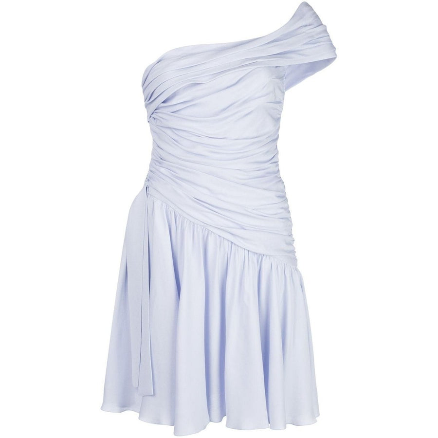 Giambattista Valli-Blue Ruched Mini Dress - Runway Catalog