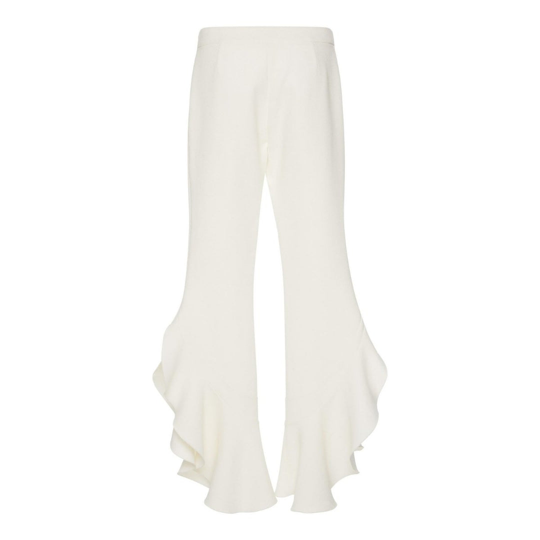 Giambattista Valli-Crepe Ruffle Pants - Runway Catalog