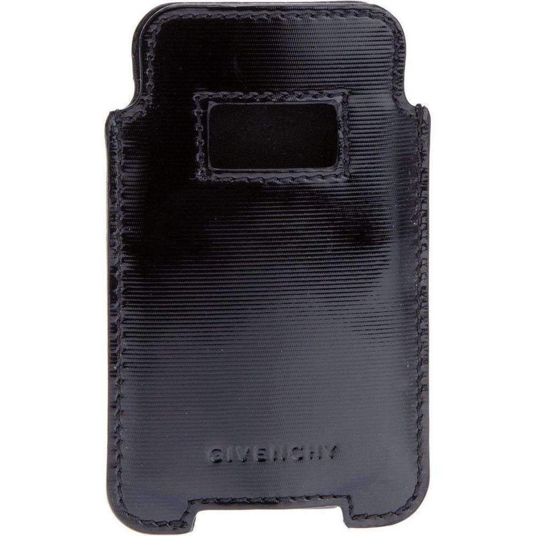 Givenchy Black Textured Leather Phone or Credit Card Case