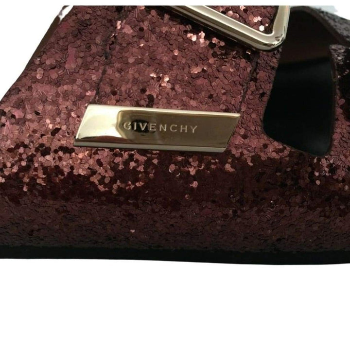 Swiss Glitter Double-buckle Sandal
