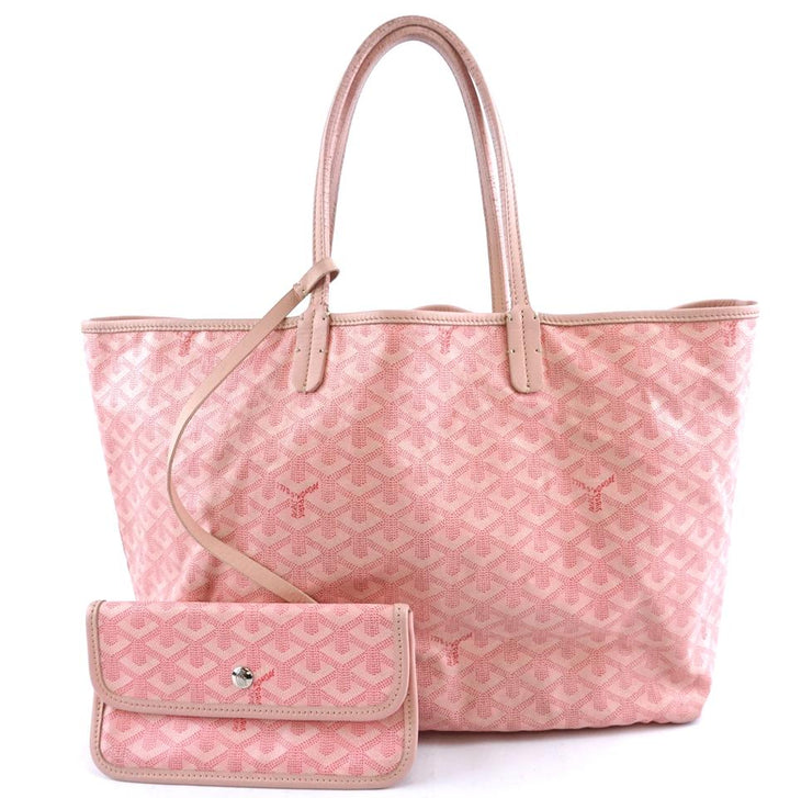 Goyard with Pochette St Saint Louis Pm Tote Work Pink Goyardine Rare Limited Edition Japan Boutique Opening Exclusive Coated Canvas and Leather Shoulder Bag
