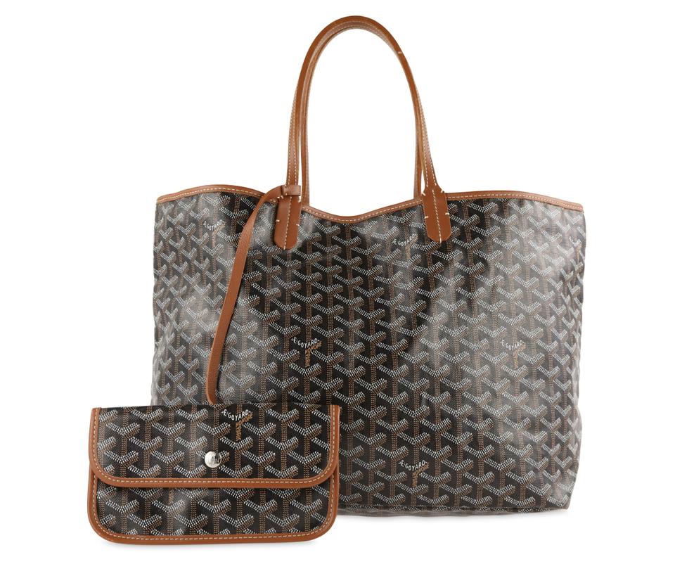 Goyard Saint Louis Pm Black Coated Canvas Tote