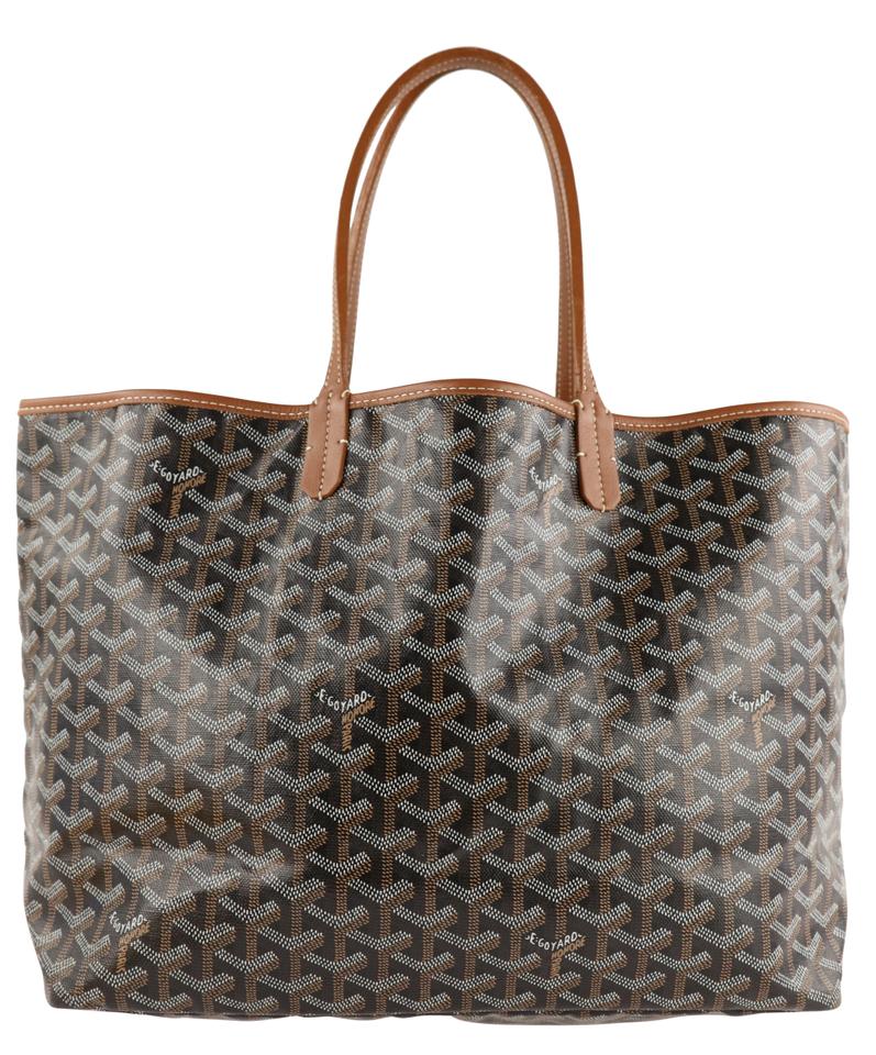 Goyard Saint Louis Pm Black Coated Canvas Tote