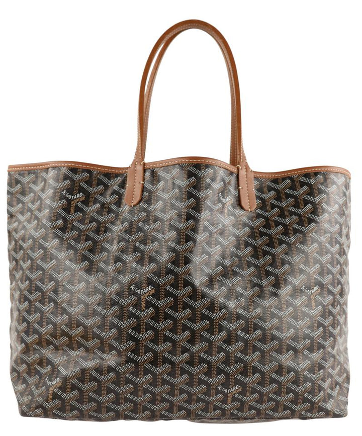 Goyard Saint Louis Pm Black Coated Canvas Tote