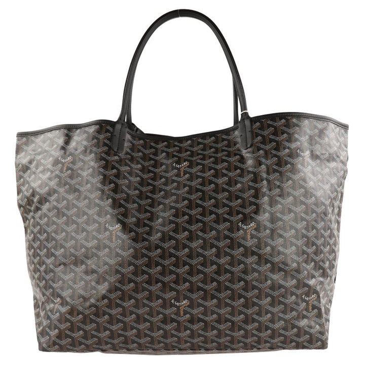Goyard St. Louis Gm Black Coated Canvas Tote