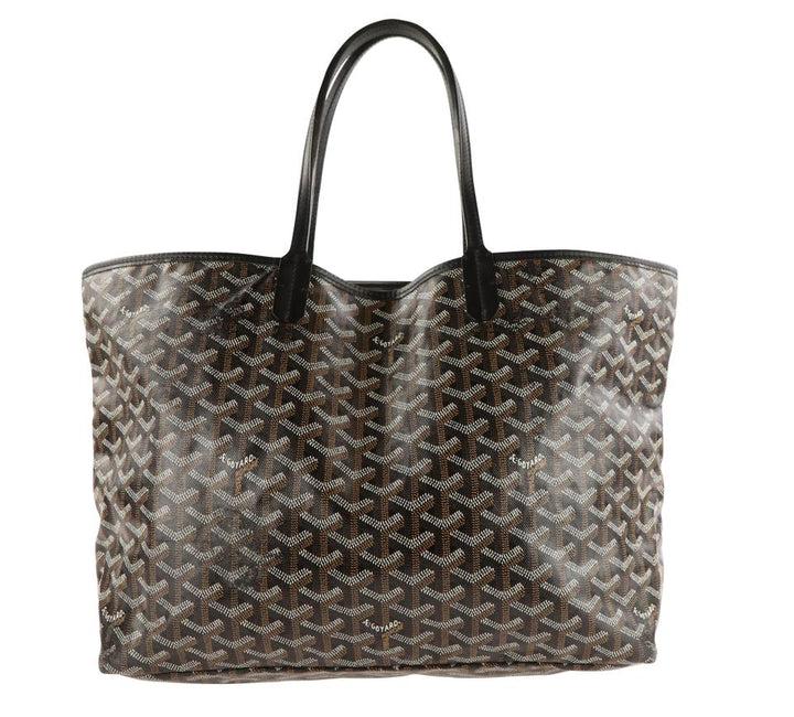 Goyard St. Louis Pm Black Canvas Tote