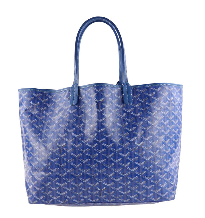 Goyard St Louis Pm Blue Coated Canvas Tote
