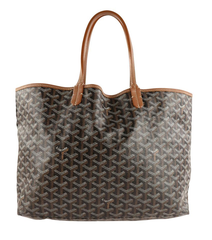 Goyard St. Louis Pm Brown Coated Canvas Tote