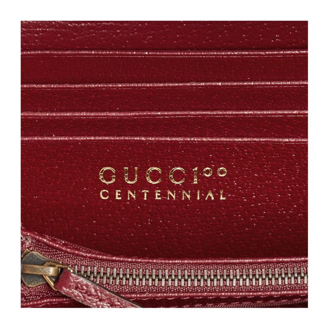 Gucci 100 Centennial Floral Crown Jacquard Wallet On Chain 676305