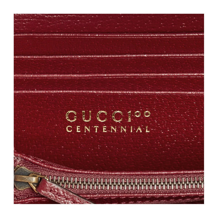 Gucci 100 Centennial Floral Crown Jacquard Wallet On Chain 676305