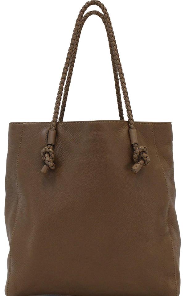 G*G Tote 267903 Mesh Hand Brown Leather Shoulder Bag