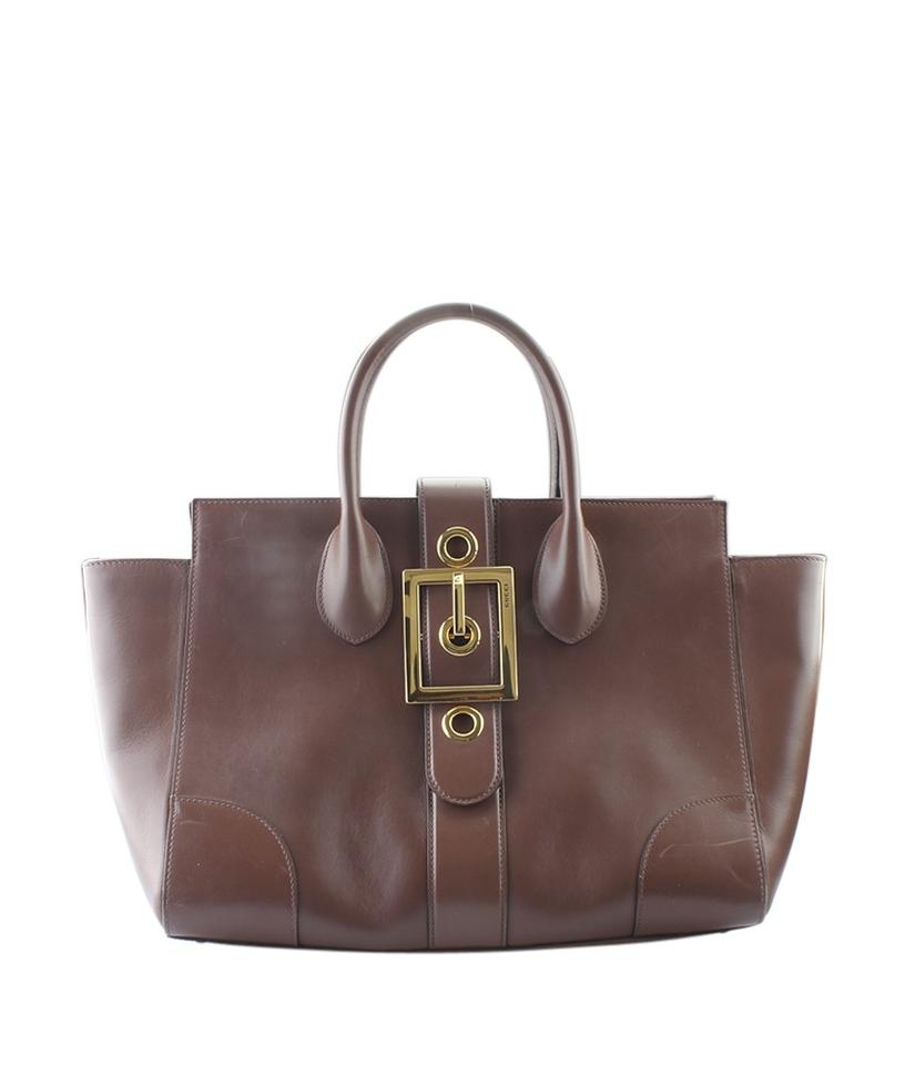 G*G  Brown Leather Tote
