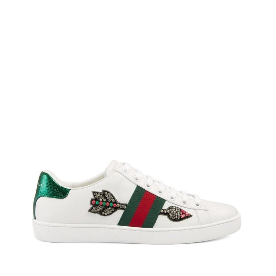 Gucci-Ace Embroidered Leather Sneaker - Runway Catalog