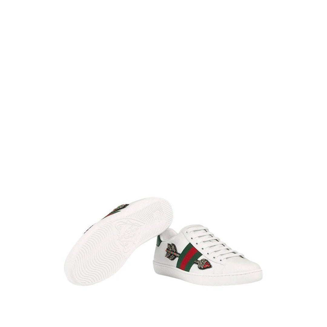 Ace Embroidered Leather Sneaker
