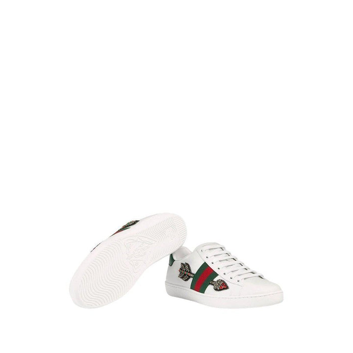 Ace Embroidered Leather Sneaker