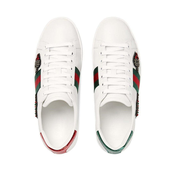 Ace Embroidered Leather Sneaker