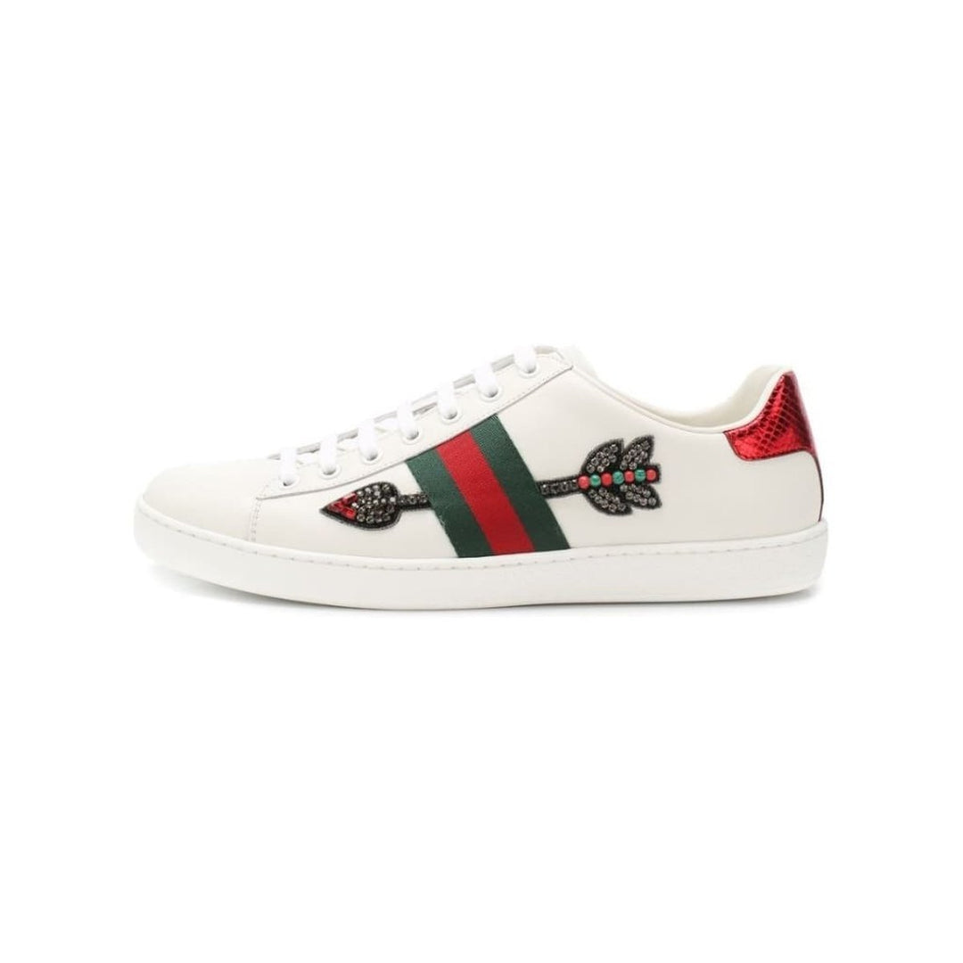 Ace Embroidered Leather Sneaker