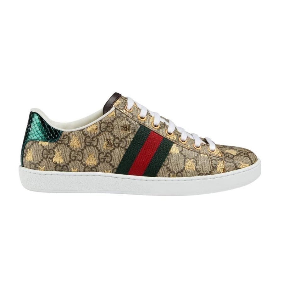 Gucci-Ace GG Supreme Sneakers With Bees - Runway Catalog