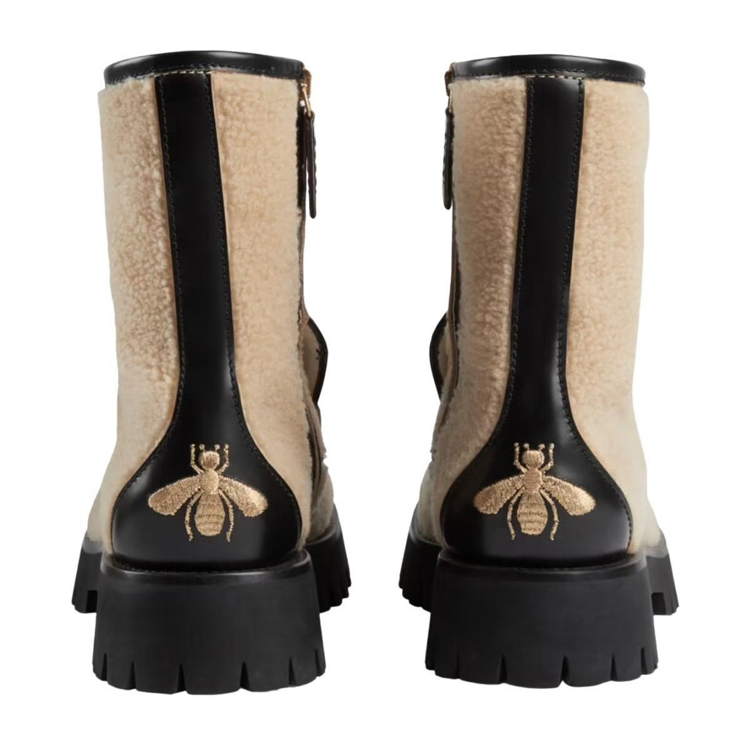 Ankle Boot With Horsebit In Neutrals