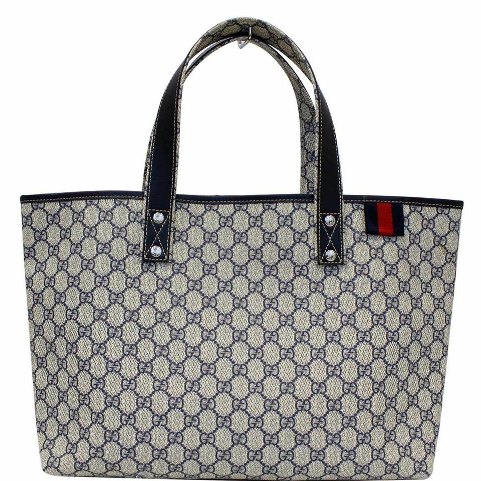 G*G Bag 211134 Blue Gg Supreme Canvas Tote