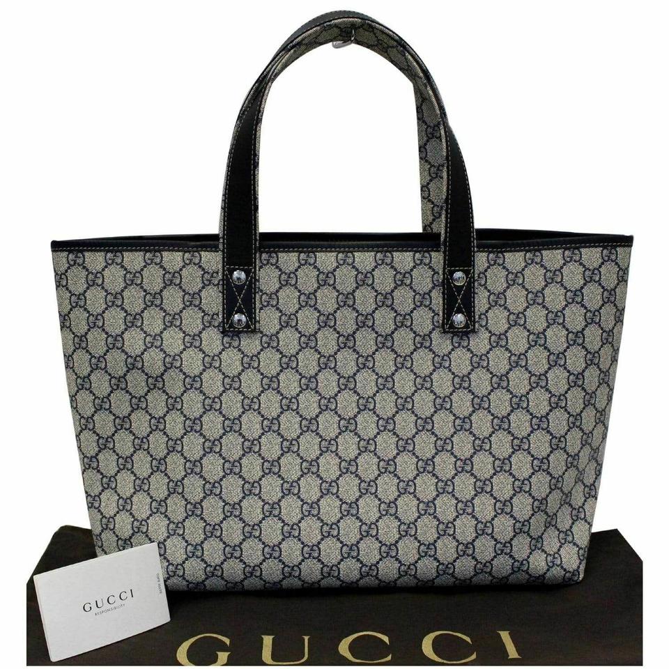 G*G Bag 211134 Blue Gg Supreme Canvas Tote