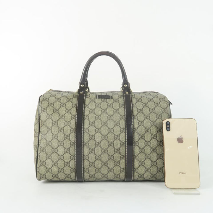 G*G Bag Boston Brown Gg Supreme Canvas Tote