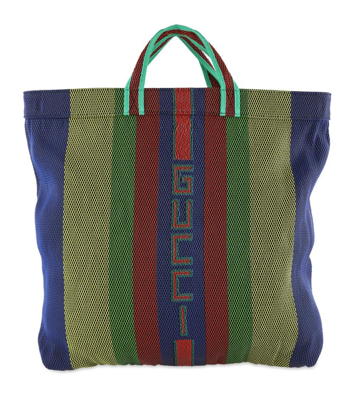G*G Bag Woven Logo Multicolor Rubber Tote