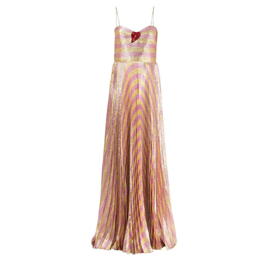 Gucci-Baiadera Striped Lurex Gown - Runway Catalog