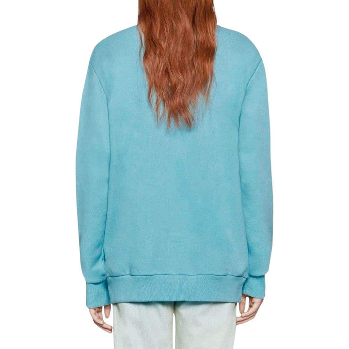 Bead Embroidered Cotton Sweatshirt