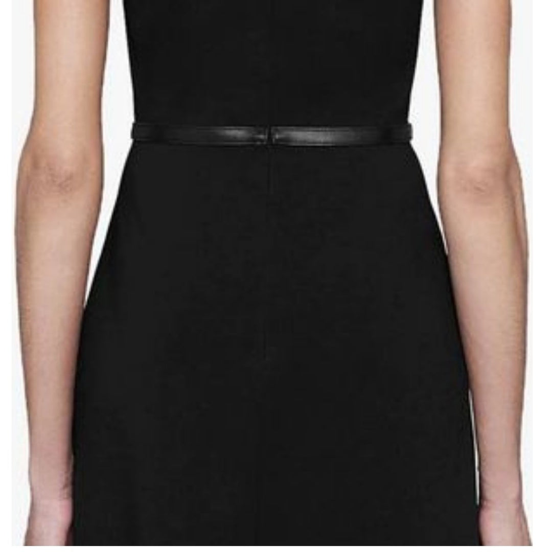 Black Horsebit Crêpe Dress