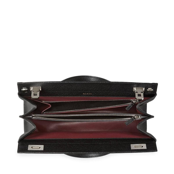 Black Zumi Medium Leather Tote Bag