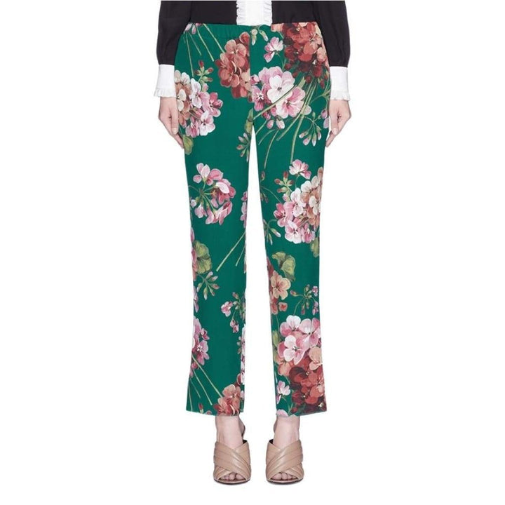 Blooms Print Pyjama Silk Pants