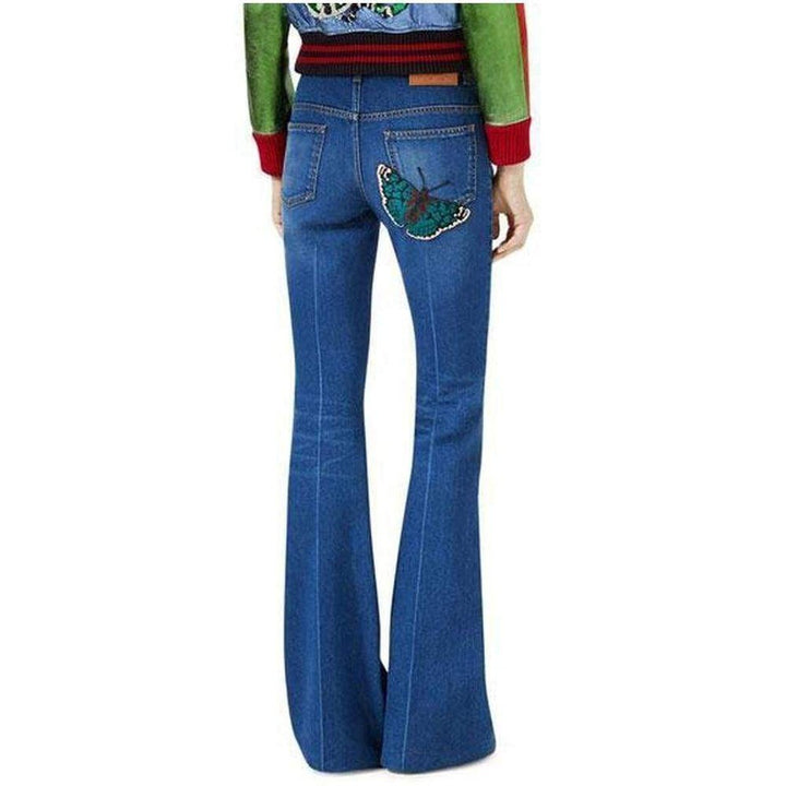 Bee & Butterfly Patches Jeans