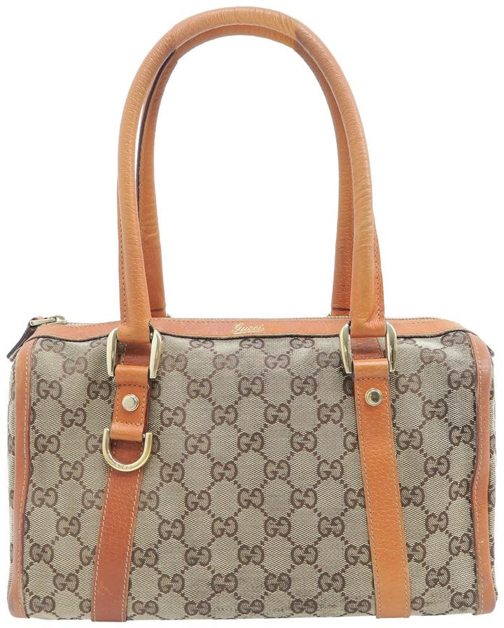 G*G Boston Abbey Gg Supreme Brown Canvas Tote