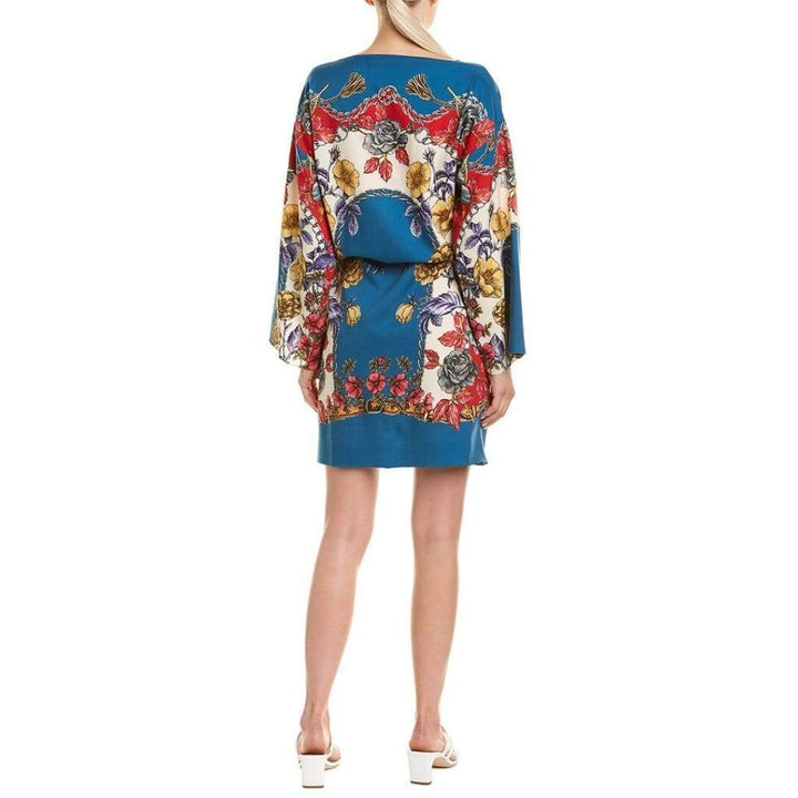 Boudoir Printed Wool-Twill Kaftan Dress