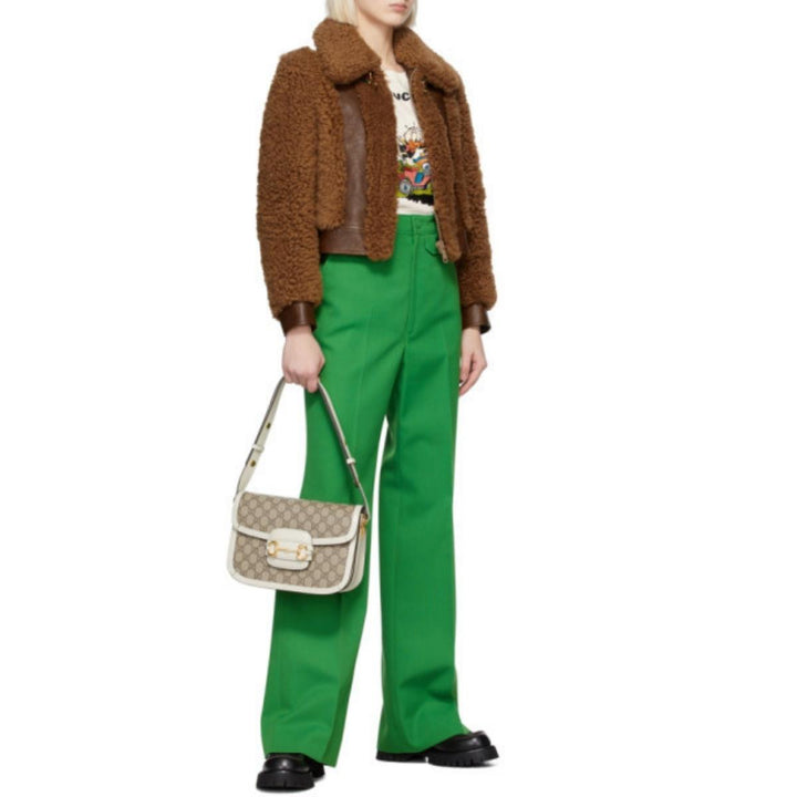 Brown Curly Shearling Jacket