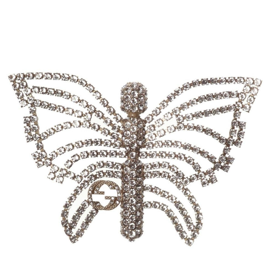 Gucci-Butterfly Embellished Brooch - Runway Catalog