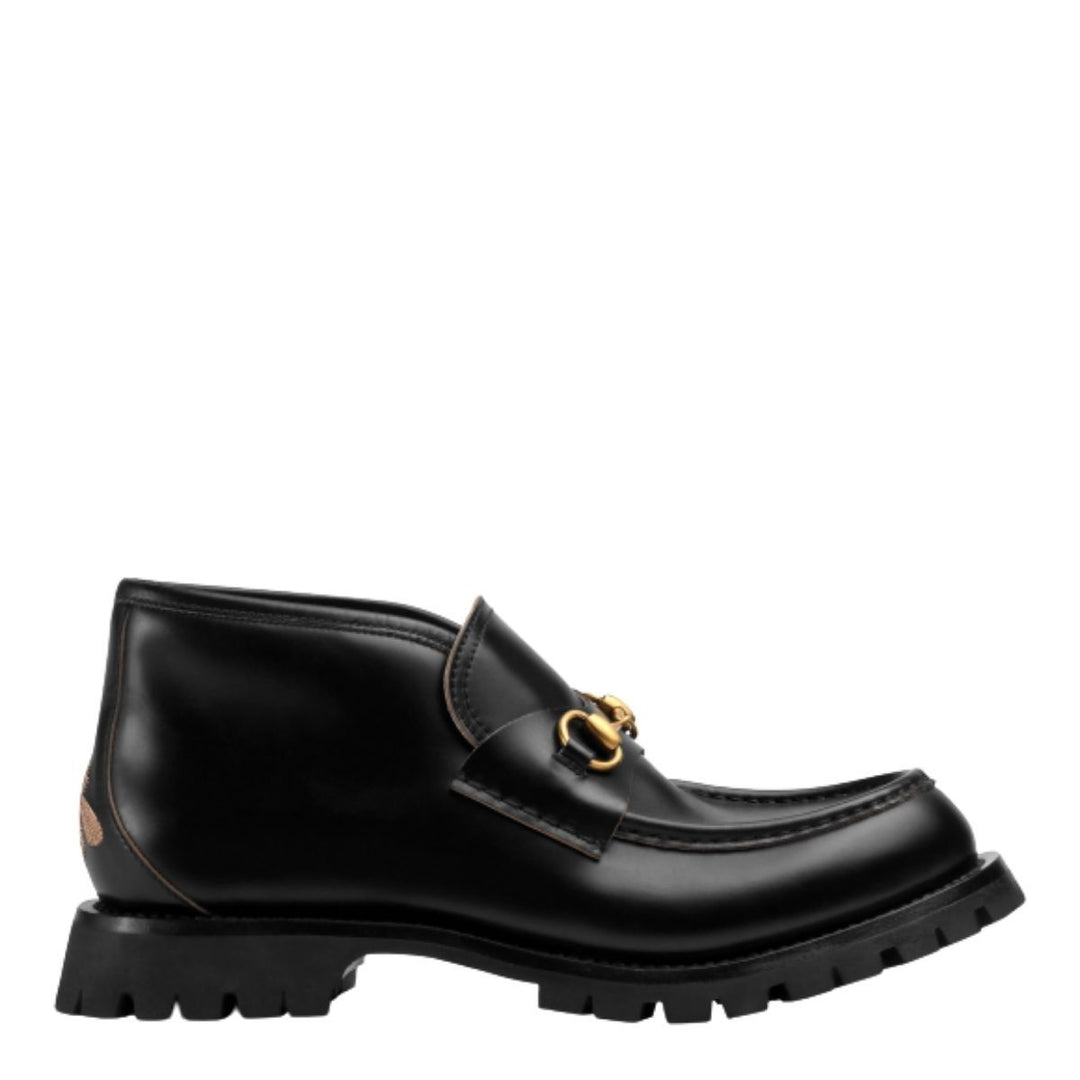 Gucci-Calfskin Cordovan Horsebit Loafers - Runway Catalog
