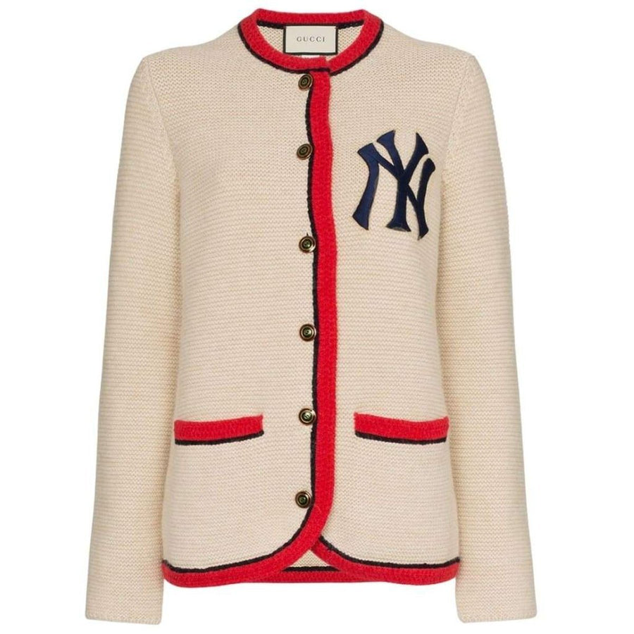 Gucci-Cardigan With New York Yankees ™ Patch - Runway Catalog