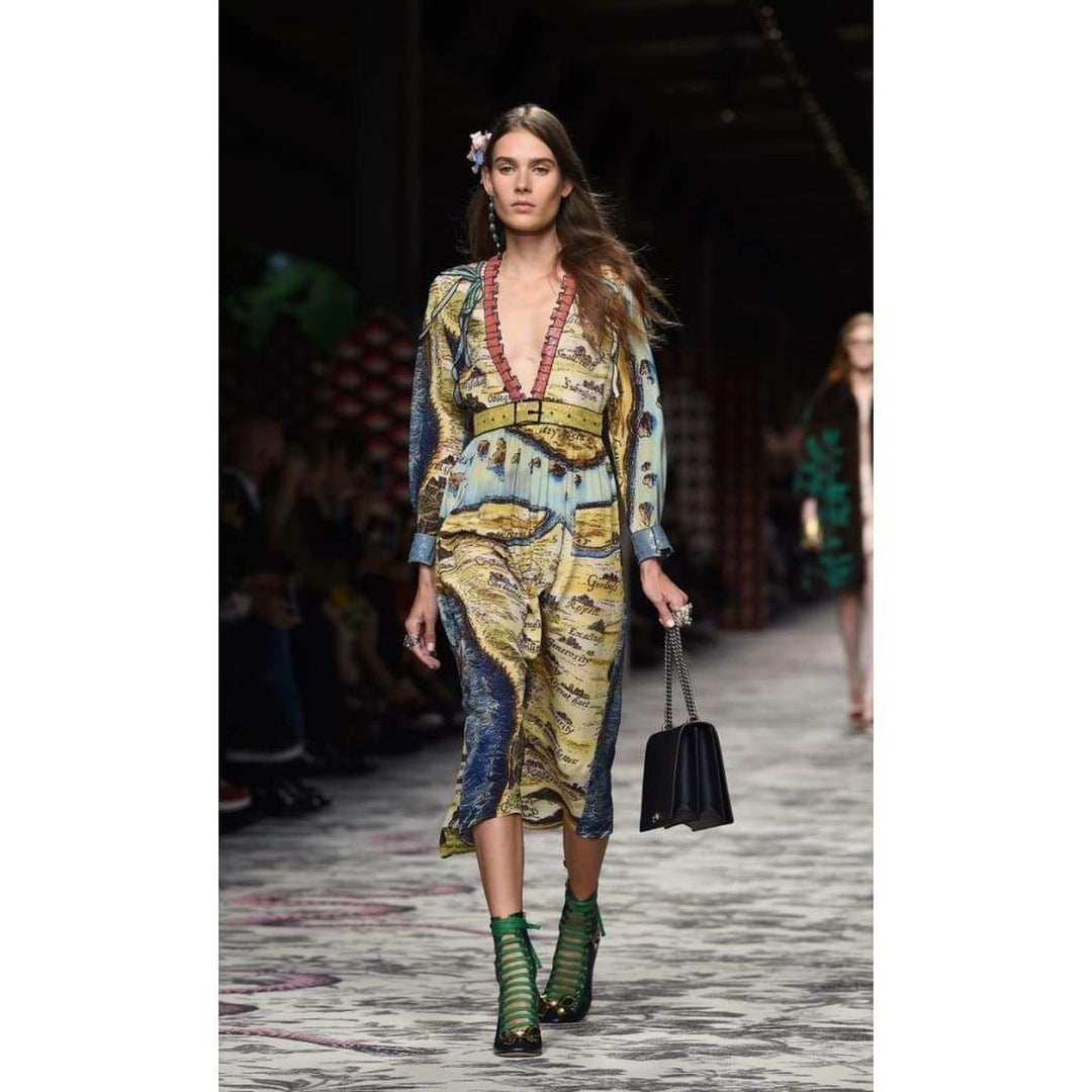 Carte De Tendre Silk Print Dress