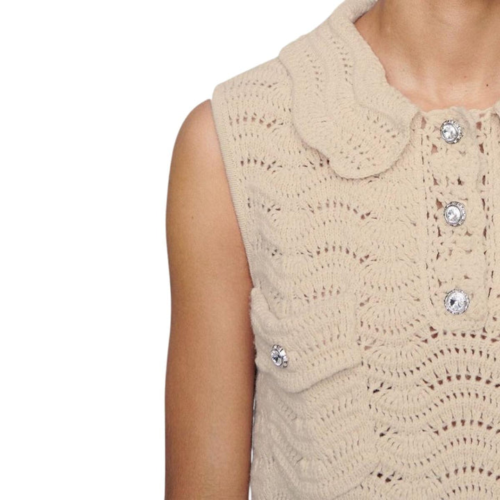 Crochet-knit Cotton Dress