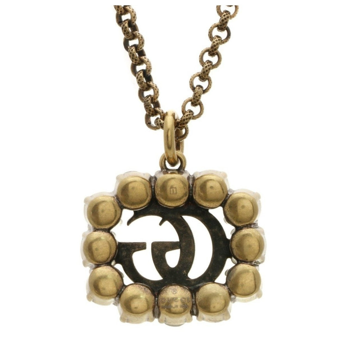 Crystal Double G Marmont Necklace