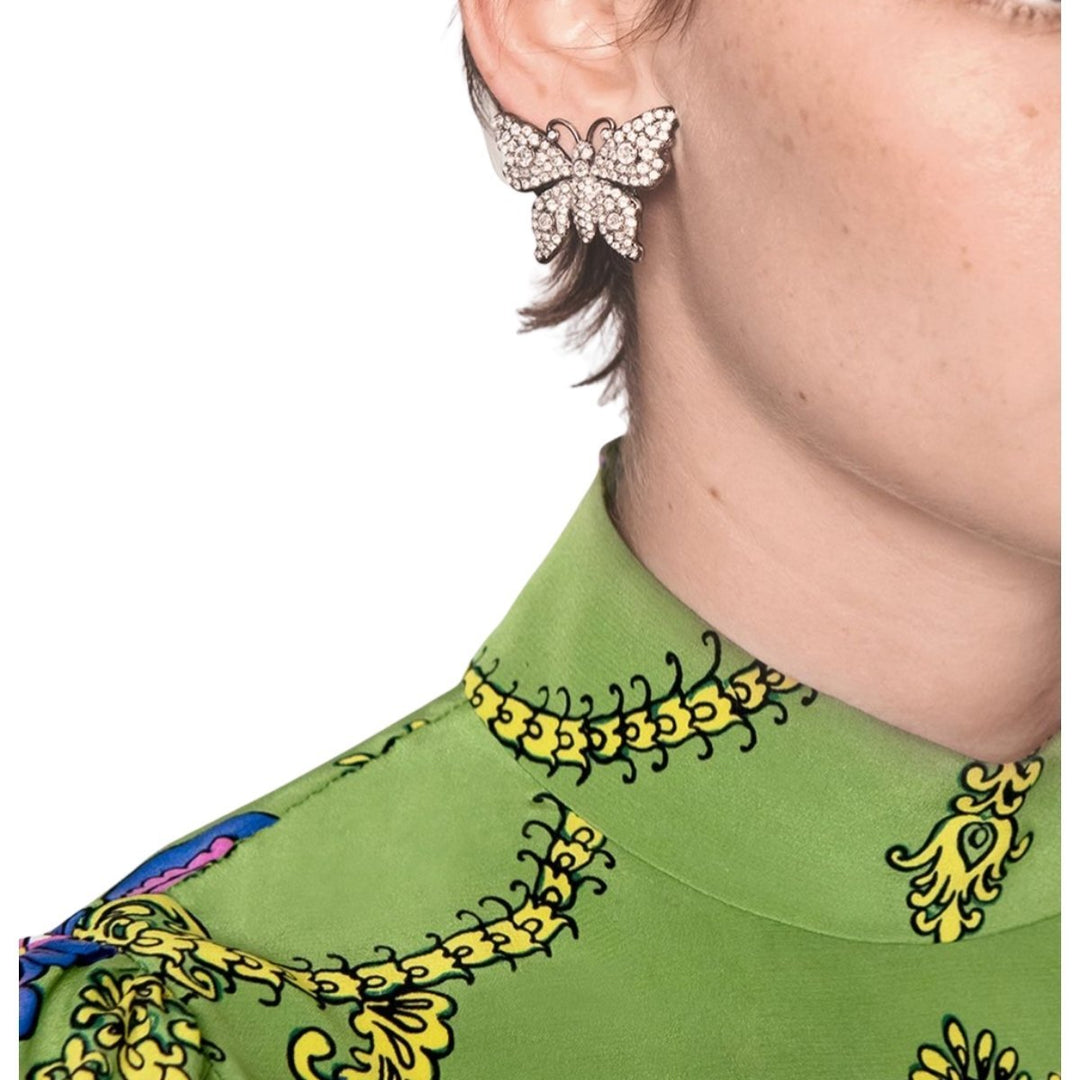 Crystal Embellished Butterfly Earrings