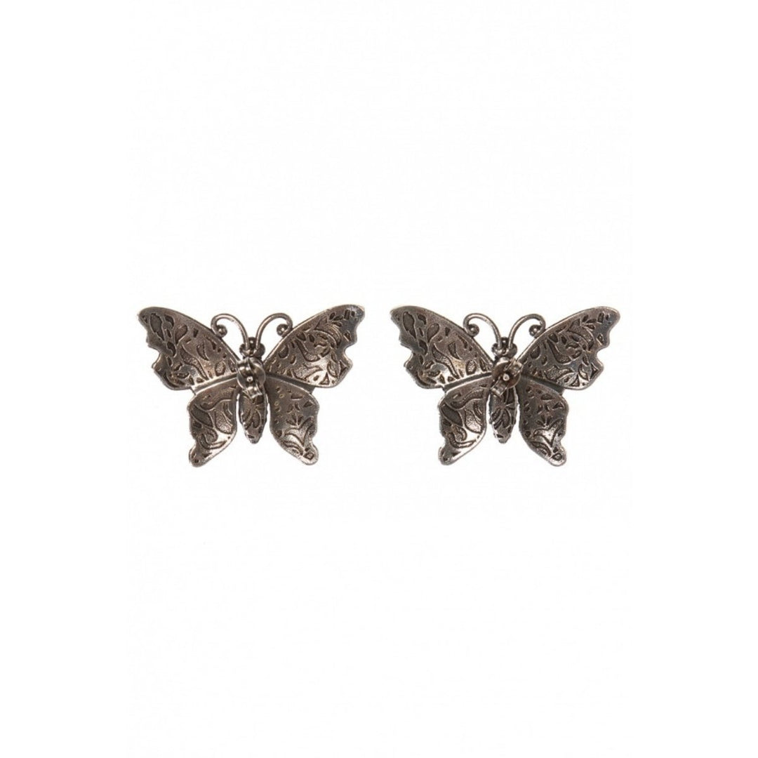 Crystal Embellished Butterfly Earrings