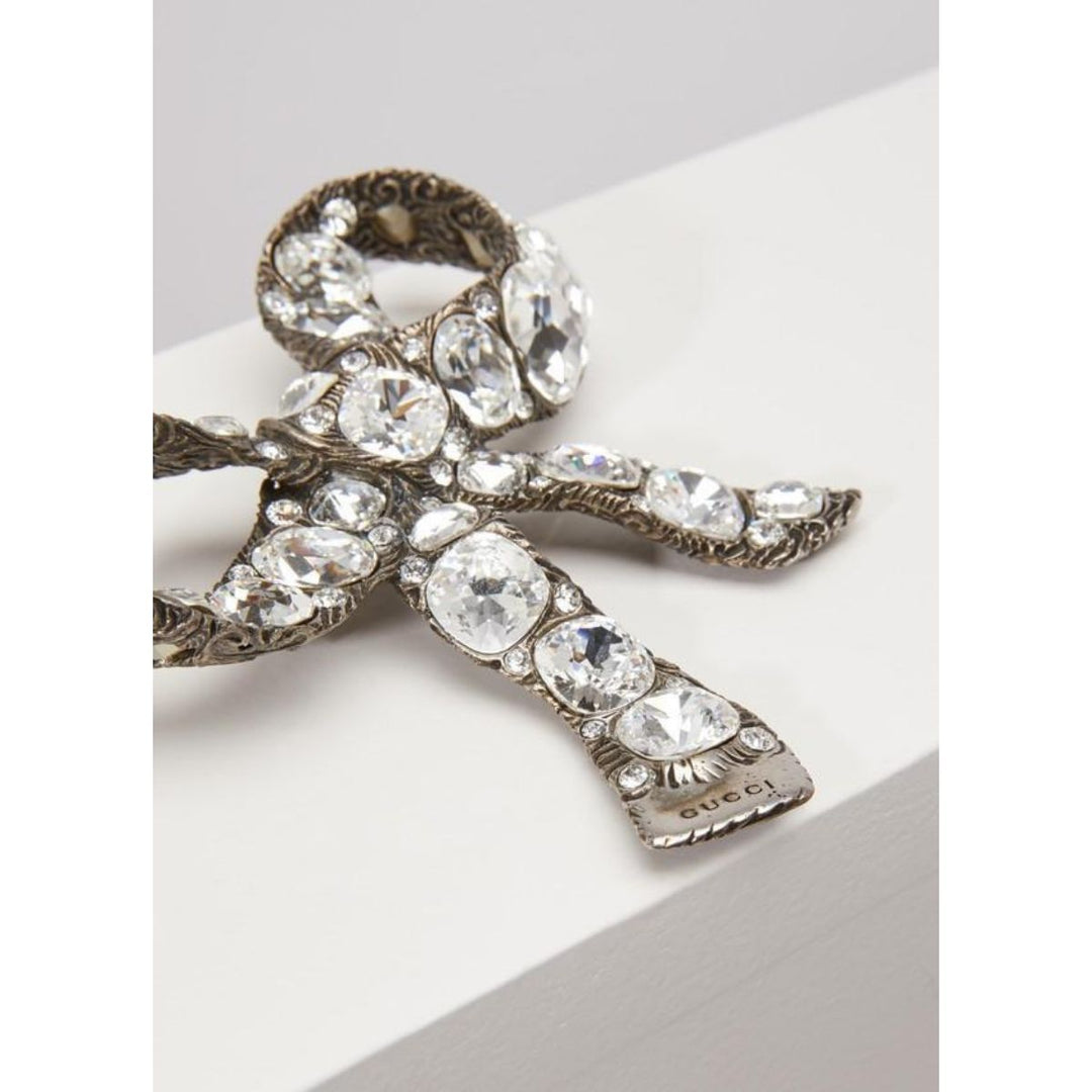 Crystal Ribbon Brooch
