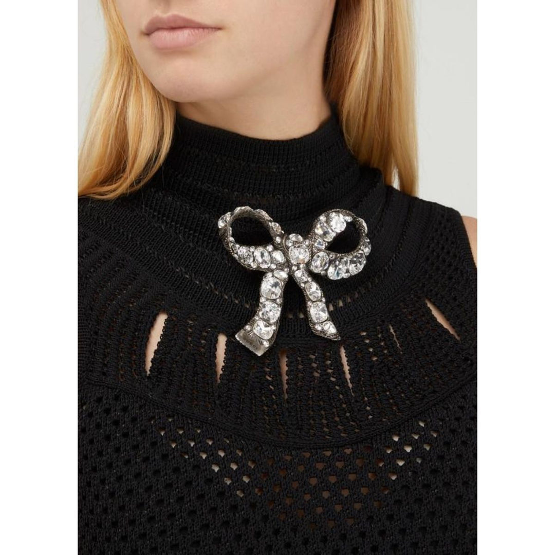Crystal Ribbon Brooch