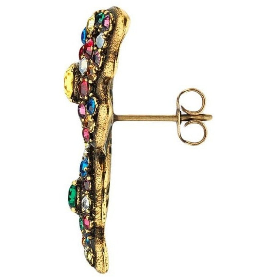Crystal Studded Butterfly Earrings
