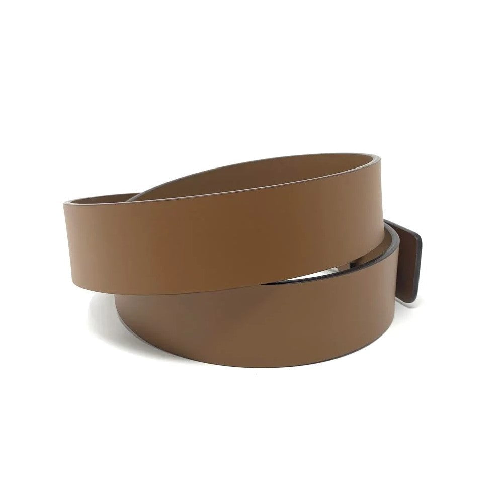 Gucci Cuir Brown Leather Interlocking GG Buckle 85/34 Belt 546386