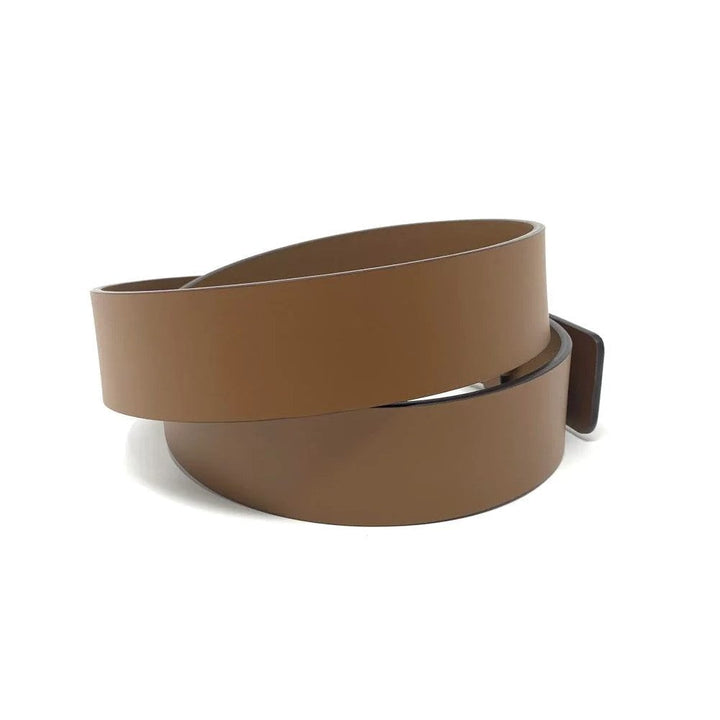Gucci Cuir Brown Leather Interlocking GG Buckle 85/34 Belt 546386
